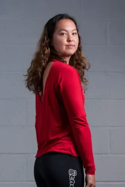 @theGym Ladies Open Back Top - Red 9 @theGym Ladies Open Back Top - Red -The Gym Revolution 1 esther red open back2