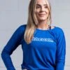 @theGym Ladies Open Back Top - Blue -The Gym Revolution 1 meg blue open back