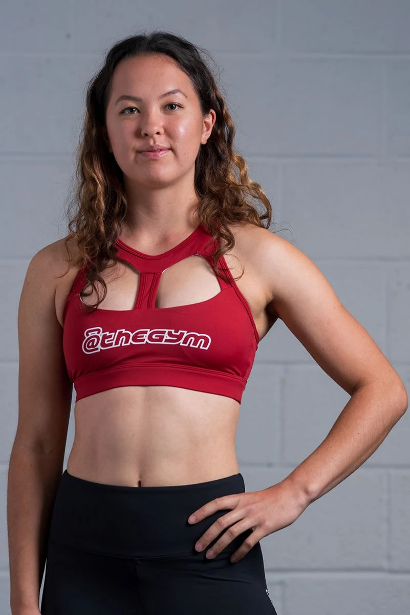 @theGym Athletic Sports Bra - Red 3 @theGym Athletic Sports Bra - Red