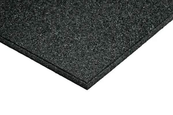10mm Thick Black Functional Gym Flooring Tile, 500x500mm 3 10mm Thick Black Functional Gym Flooring Tile, 500x500mm
