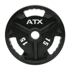 15kg ATX Premium Cast Iron Tri-Grip Olympic Weight (1of)