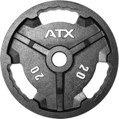 ATX Premium Cast Iron Tri-Grip Olympic Weights -The Gym Revolution 20kg 4