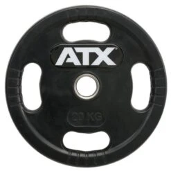 20kg ATX Rubber-Coated Olympic Grip Weights (1 Of)
