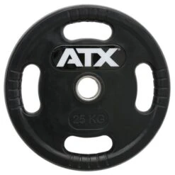 25kg ATX Rubber-Coated Olympic Grip Weights (1 Of)