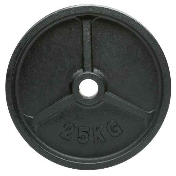 25kg Cast Iron Olympic Weight (1of) 2 25kg Cast Iron Olympic Weight (1of)