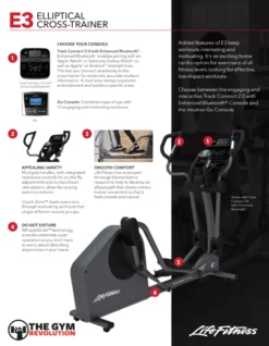 Life Fitness E3 ELLIPTICAL CROSS-TRAINER -The Gym Revolution 6450faf5 86e6 4bd8 ba16 bfdc51123c77