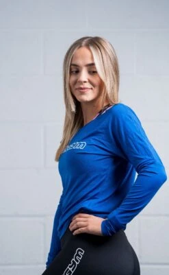 @theGym Ladies Open Back Top - Blue -The Gym Revolution at the gym 2020 00078