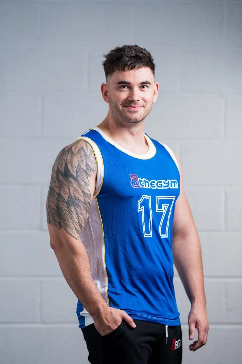 @theGym Unisex Baller Tank Vest - Blue 11 @theGym Unisex Baller Tank Vest - Blue - Image 9