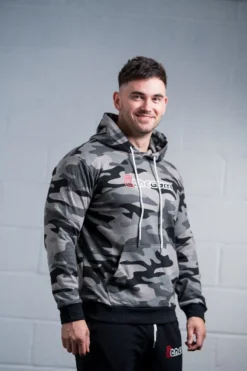 @theGym Classic Hoodie - Black/Grey-Camo -The Gym Revolution at the gym 2020 00205