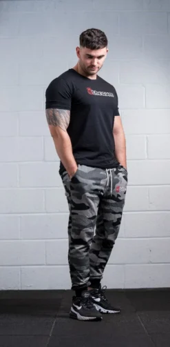@theGym Classic Joggers - Black/Grey-Camo -The Gym Revolution at the gym 2020 00251 5
