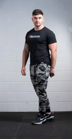 @theGym Classic Joggers - Black/Grey-Camo -The Gym Revolution at the gym 2020 00253 5