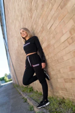 @theGym Unisex Lightweight Classic Joggers - Black -The Gym Revolution at the gym 2020 00280