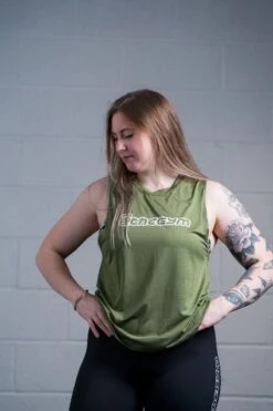 @theGym Ladies Tank Vest - Military Green 18 @theGym Ladies Tank Vest - Military Green -The Gym Revolution at the gym 2020 00431