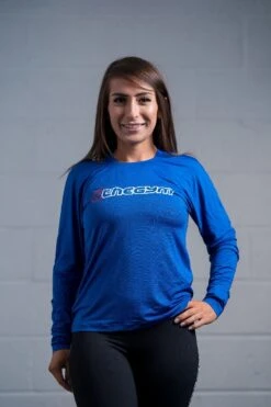 @theGym Ladies Open Back Top - Blue -The Gym Revolution at the gym 2020 00437