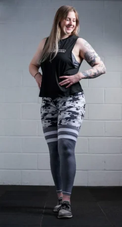 @theGym Grey-Camo Leggings -The Gym Revolution at the gym 2020 00602