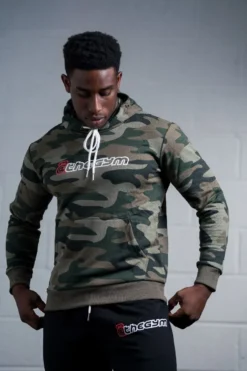 @theGym Classic Hoodie - Green-Camo -The Gym Revolution at the gym 2020 00622