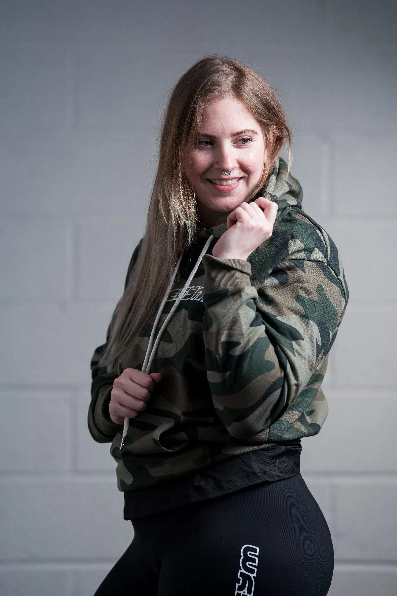 @theGym Unisex Classic Hoodie - Green-Camo 4 @theGym Unisex Classic Hoodie - Green-Camo - Image 2