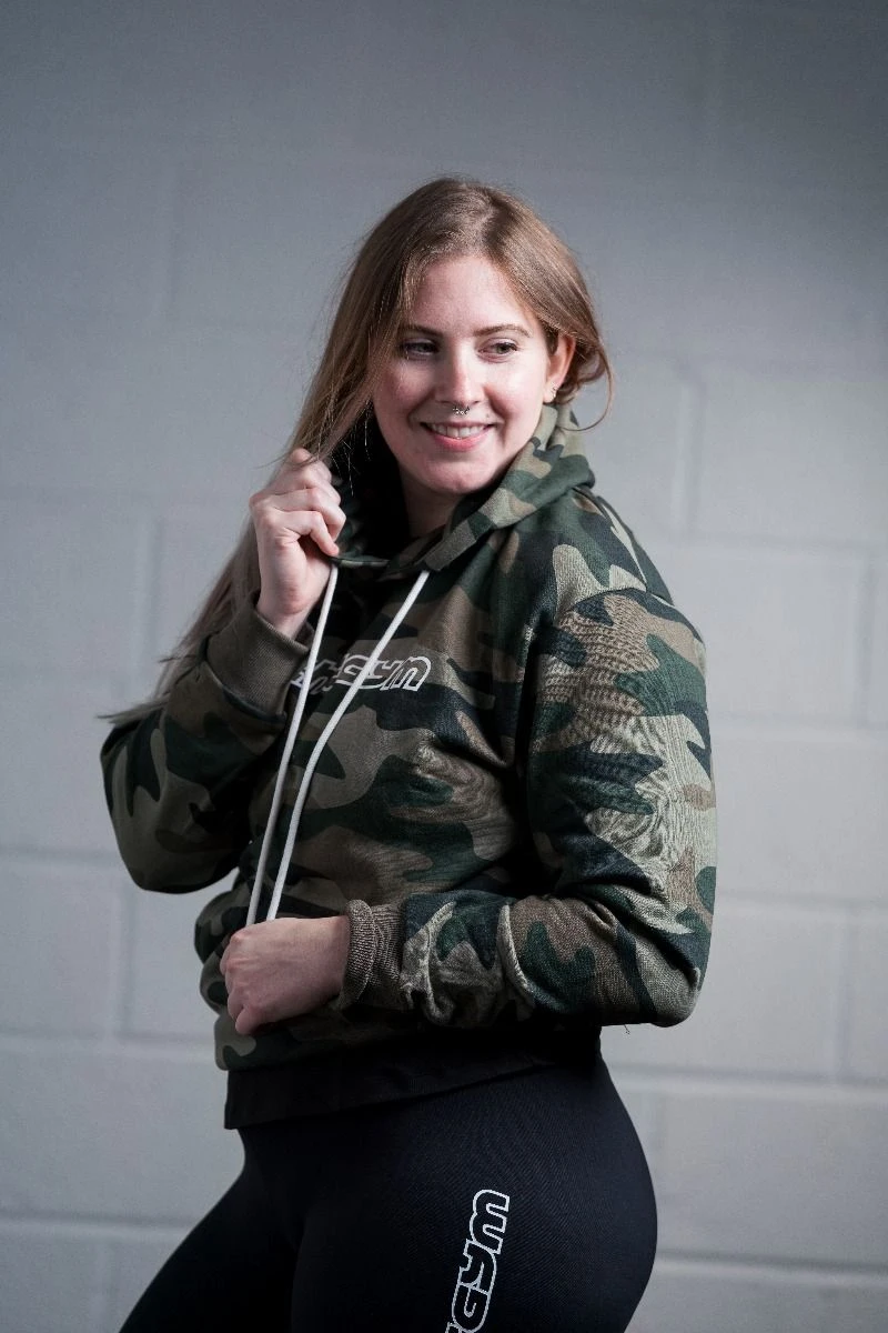 @theGym Unisex Classic Hoodie - Green-Camo 5 @theGym Unisex Classic Hoodie - Green-Camo - Image 3