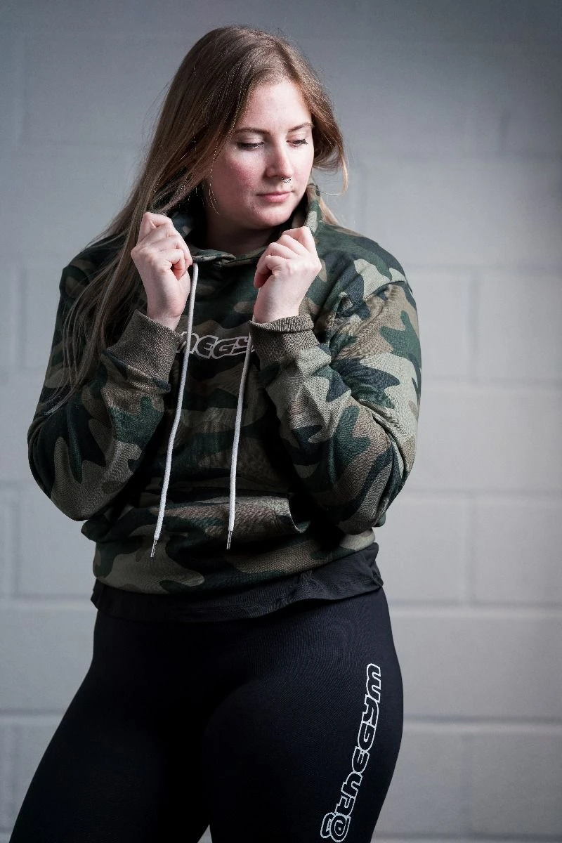 @theGym Unisex Classic Hoodie - Green-Camo 3 @theGym Unisex Classic Hoodie - Green-Camo