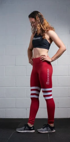 @theGym Athletic Leggings - Red 11 @theGym Athletic Leggings - Red -The Gym Revolution at the gym 2020 00647