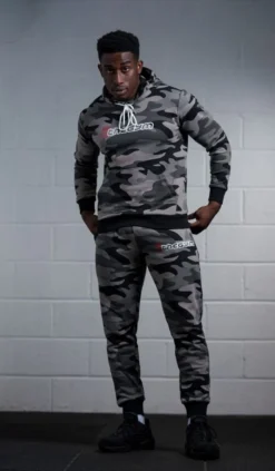 @theGym Classic Joggers - Black/Grey-Camo -The Gym Revolution at the gym 2020 00654