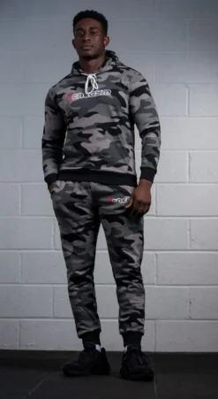 @theGym Classic Joggers - Black/Grey-Camo -The Gym Revolution at the gym 2020 00655