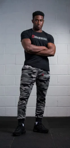 @theGym Classic Joggers - Black/Grey-Camo -The Gym Revolution at the gym 2020 00660