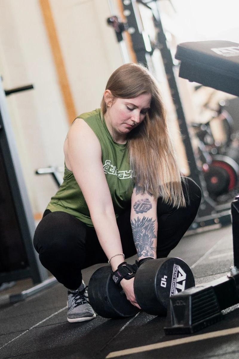 @theGym Ladies Tank Vest - Military Green 8 @theGym Ladies Tank Vest - Military Green - Image 6