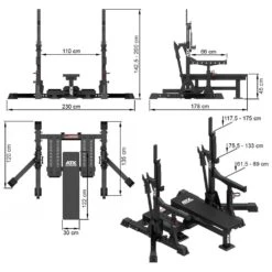 ATX Competition Powerlifting MEGA COMBO Rack CO-RACK -The Gym Revolution atx co rack 05
