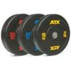 ATX Soft Rubber Olympic Bumper Plates (Colour Fleck) 2 ATX Soft Rubber Olympic Bumper Plates (Colour Fleck) -The Gym Revolution atx color fleck bumper plates 4049 0 4