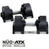 ATX Adjustable Nuo-Bell Dumbbells 2kg-20kg (Pair) -The Gym Revolution atx nueo 220 01 2