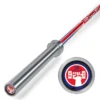 JAWS Power Union Jack Comp Powerlifting Bar -The Gym Revolution bar the gym 01 tgr powerlifting end plate
