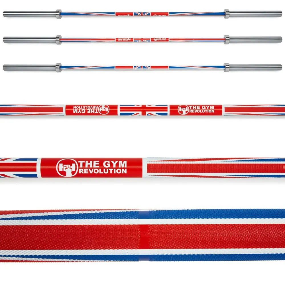 JAWS Power Union Jack Comp Powerlifting Bar 5 JAWS Power Union Jack Comp Powerlifting Bar - Image 3
