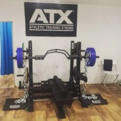 Bamboo Bench® Pad -The Gym Revolution bench press set up1