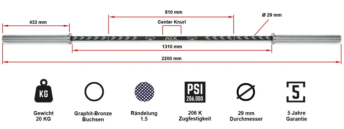 JAWS Power Union Jack Comp Powerlifting Bar 6 JAWS Power Union Jack Comp Powerlifting Bar - Image 4
