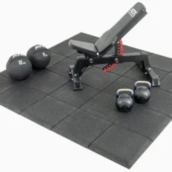 High-Impact CrossFit Gym Tile With Ramp Edge -The Gym Revolution gp 50 3 8 von 19 1
