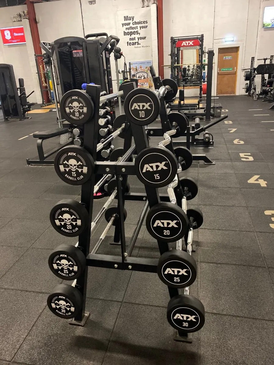 Custom Logo Pro Rubber Barbell Set - EZ Curl Bars 4 Custom Logo Pro Rubber Barbell Set - EZ Curl Bars - Image 2