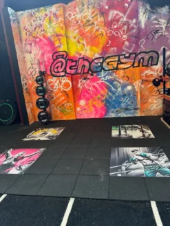 Recessed Custom Lifting Platform (Own Logo Platform Insert) 24 Recessed Custom Lifting Platform (Own Logo Platform Insert) -The Gym Revolution img 5038 1