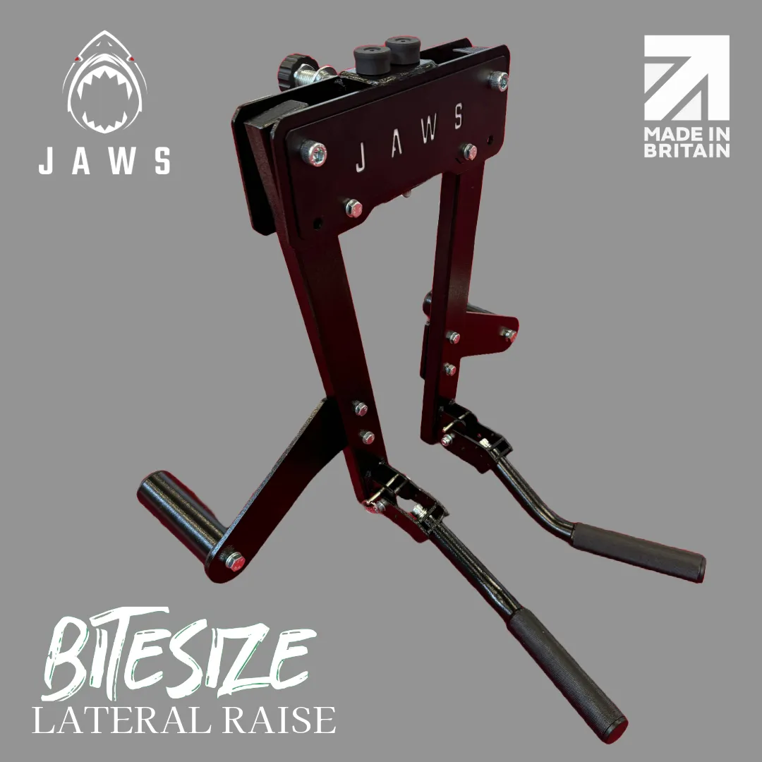 JAWS Bite-Size Lateral Raise Rack Attachment 3 JAWS Bite-Size Lateral Raise Rack Attachment