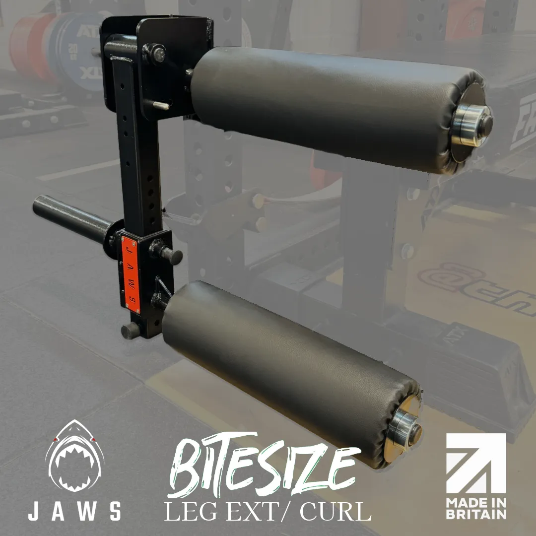 JAWS Bite-Size 2-in-1 Leg Extension / Curl Rack Attachment 3 JAWS Bite-Size 2-in-1 Leg Extension / Curl Rack Attachment