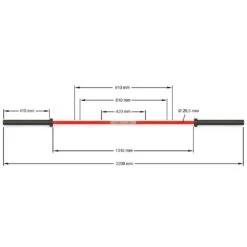 ATX Cerakote FIRE ENGINE RED Hybrid Power Bar 11 ATX Cerakote FIRE ENGINE RED Hybrid Power Bar -The Gym Revolution lh 50 atx 100 skizze 1