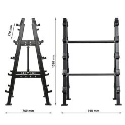 10 Bar Freestanding Back To Back Rack -The Gym Revolution r 3680 ma skizze