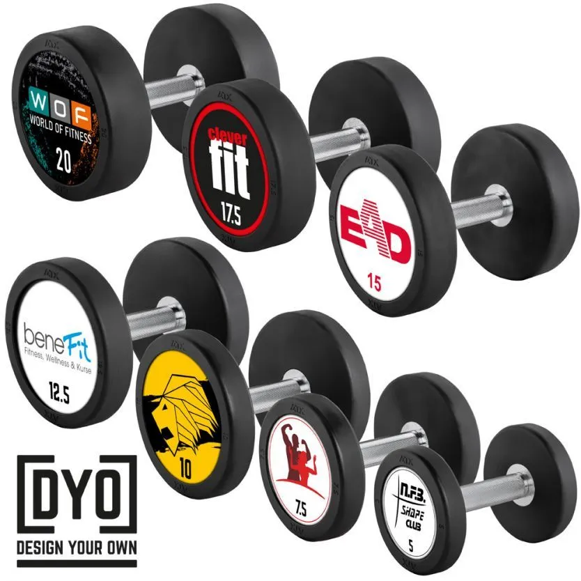 CLUB SET: 2.5-50kg ATX Custom Logo Rubber Dumbbell Set 6 CLUB SET: 2.5-50kg ATX Custom Logo Rubber Dumbbell Set - Image 4
