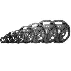 ATX Premium Cast Iron Tri-Grip Olympic Weights -The Gym Revolution set 5