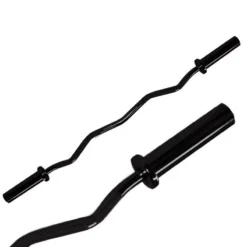 Olympic EZ Curl Bar (Black) -The Gym Revolution sz 50 b detail02