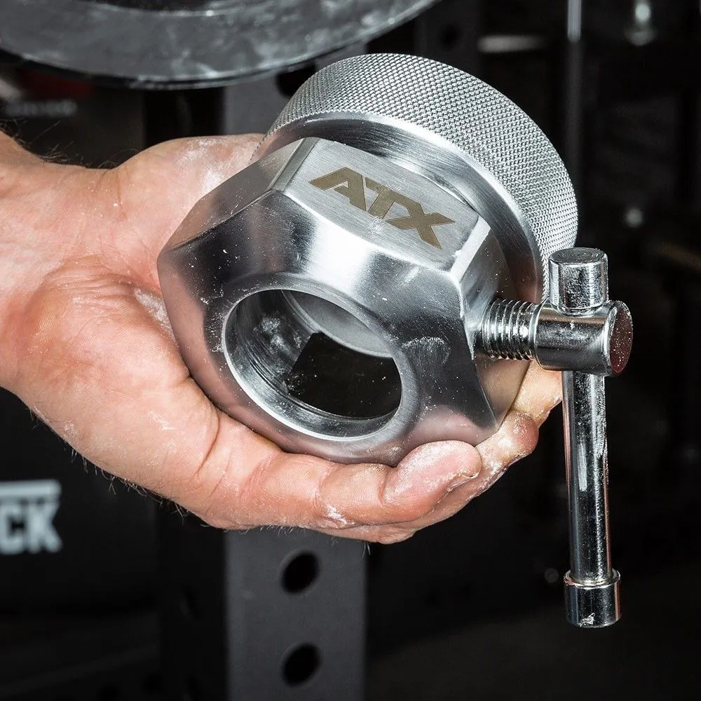 ATX Olympic Competition Weightlifting Collars (Pair) - Short Design 5 ATX Olympic Competition Weightlifting Collars (Pair) - Short Design - Image 3