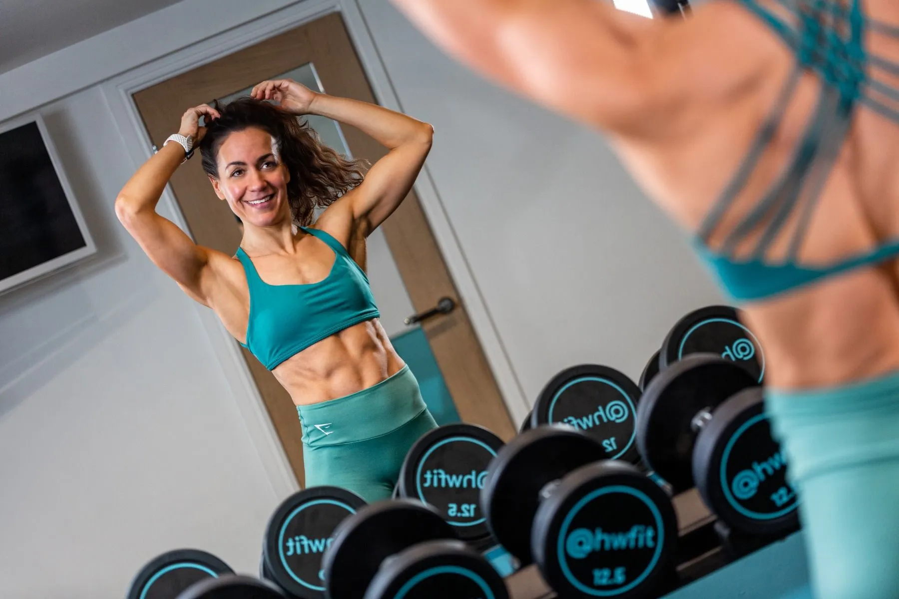 CLUB SET: 2.5-50kg ATX Custom Logo Rubber Dumbbell Set 4 CLUB SET: 2.5-50kg ATX Custom Logo Rubber Dumbbell Set - Image 2