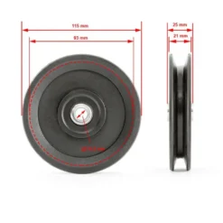 Pulley - 115mm 9 Pulley - 115mm -The Gym Revolution z sr 115 05 skizze